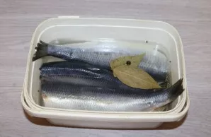 Put the herring in the marinade and keep it in the refrigerator.
