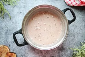 Gently stir the mixture until smooth.