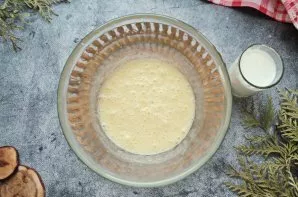 Pour warm milk into a bowl and stir without a mixer.