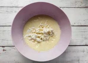 Add cottage cheese and mix well.