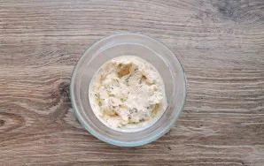 Mix everything and season with salt to taste, if necessary.