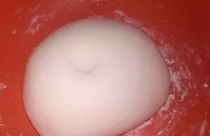 Now you need to knead the dough: heat the water to a temperature of 65-70 degrees, add salt and flour. Knead the dough quickly. Leave it ...