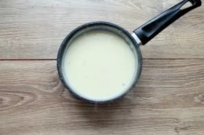 While stirring, bring the sauce to a boil, cook until thickened. Remove from heat and serve.