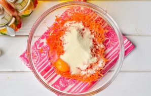 Add semolina.