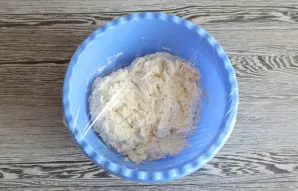 Cover the bowl with plastic wrap and leave for 25 minutes at room temperature.