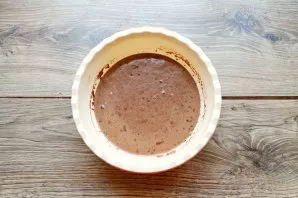 Mix both masses until smooth and let stand for 20 minutes to swollen gluten.