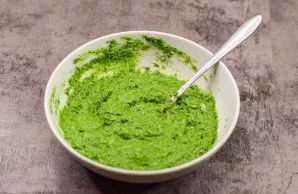 Carefully stir everything with a spoon or spatula.