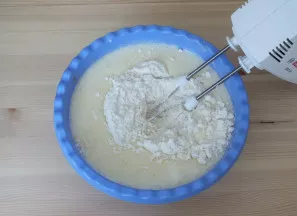 Add flour and mix well