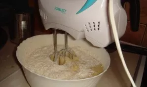 Add flour and mix thoroughly.