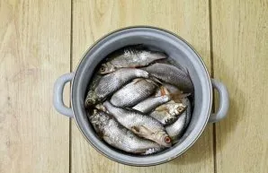 Place the prepared roach in the pot.