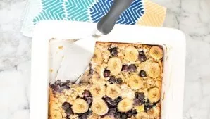 Let the cake cool slightly and serve.