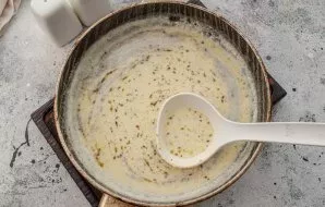 Cook the sauce for about 5 minutes over low heat until thickened.