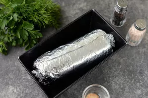 Wrap the meat tightly in foil, transfer it to any convenient shape, pour a little water in the bottom. Send the meat to the oven heated t...