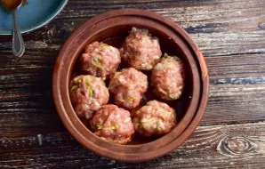 Form cutlets with your hands and put them in a baking dish.