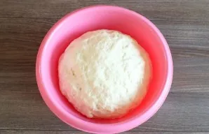 After the specified time, the dough will noticeably increase in size.