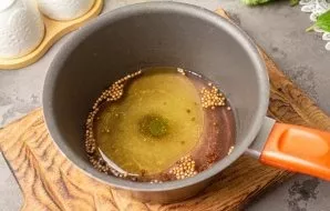 Mix all the marinade ingredients and bring to a boil. Stir until salt and sugar dissolve well.