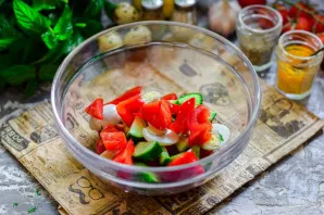 Add chopped pepper.