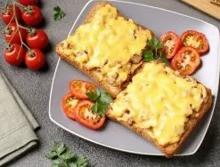 Chicken toast is ready. Delicious!