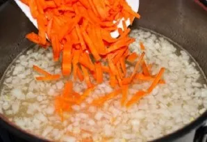 Next, throw in the carrots.