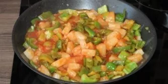 Add your favorite tomato sauce or ketchup and a little pineapple syrup. Stir and let it brew. Lets taste it. If the sauce is too sweet, a...