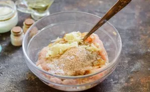 Pour breadcrumbs into a bowl.