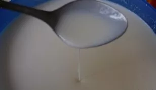 Pour in gelatin and mix well until smooth.