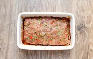 Place the container in a hot oven and bake for 90 minutes at a temperature of 180 degrees. After the specified time, remove the cake from...