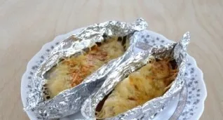 And put to bake in an oven preheated to 200 degrees for 25-30 minutes.