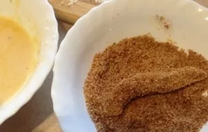 And roll in breadcrumbs.