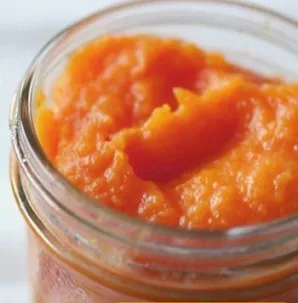 Pour the puree into sterilized jars. Delicious!