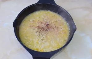 Add salt and spices to the sauce to taste. During stewing, the onion almost boils. But if you want to get a more uniform consistency, you...