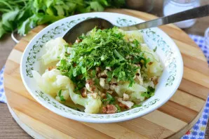 Add greens to salads.