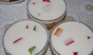 Pour the sour cream mixture into molds and put in the refrigerator for several hours. Thats all. I hope you enjoy this jelly as much as I...