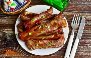 Glazed ribs are ready! Delicious!