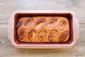 Place in a hot oven and bake at a temperature of 180 degrees for 35-45 minutes until browned. Remove the tin from the oven, let stand for...