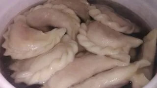 While the dumplings are being formed, put the pot on the fire and boil the water. Add a little salt and put the dumplings there. Meanwhil...