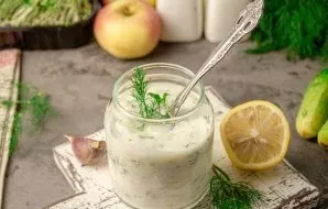 Serve chilled sauce to meat, fish and vegetables. Delicious!