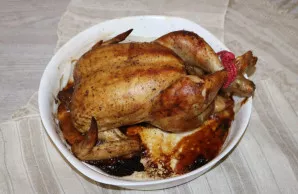 Bake for 60-70 minutes, depending on the oven.