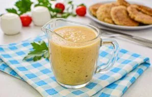 The sauce is ready! Serve with any meat dishes.