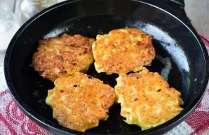 Then turn the pancakes over and bake for another couple of minutes until golden brown.