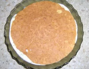 Put a whole biscuit on top and press it a little.