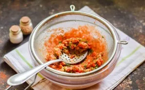 Rub the resulting mass through the finest sieve.