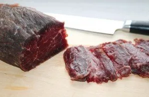 The meat is ready. There is no vodka aroma and taste. The meat is easily cut into thin pieces. Bon Appetit!