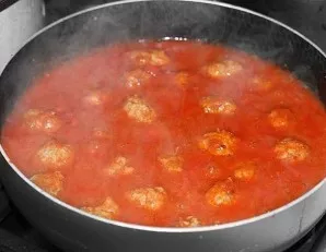 Pour the sauce over the meatballs, bring to a boil and simmer over medium heat under the lid until completely cooked. Before serving, you...