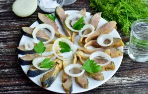 Herring in soy sauce is ready!