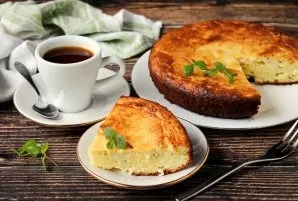 Our cottage cheese stew with mint is ready. Delicious!