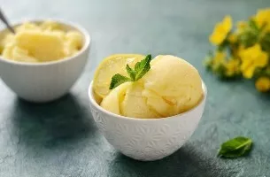 Pineapple sorbet