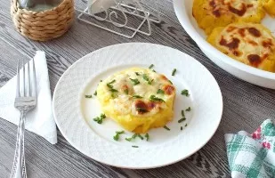 Potato patties with minced meat