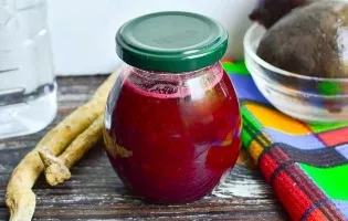 Beetroot with horseradish for the winter