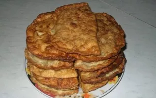 Cheburek with kefir